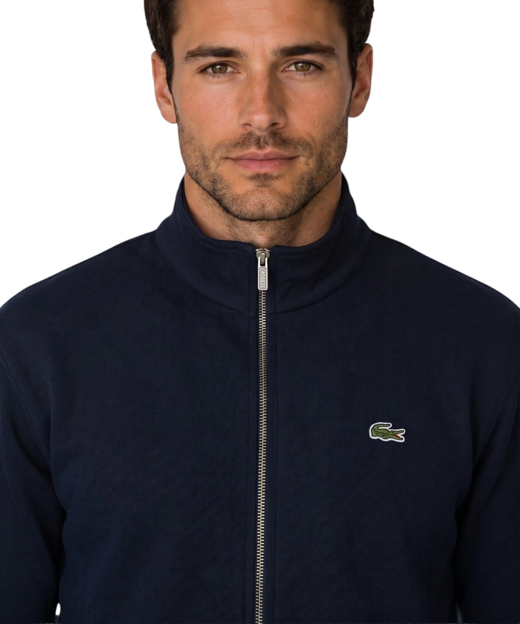 Sweat-shirt Lacoste avec fermeture éclair et poches avant