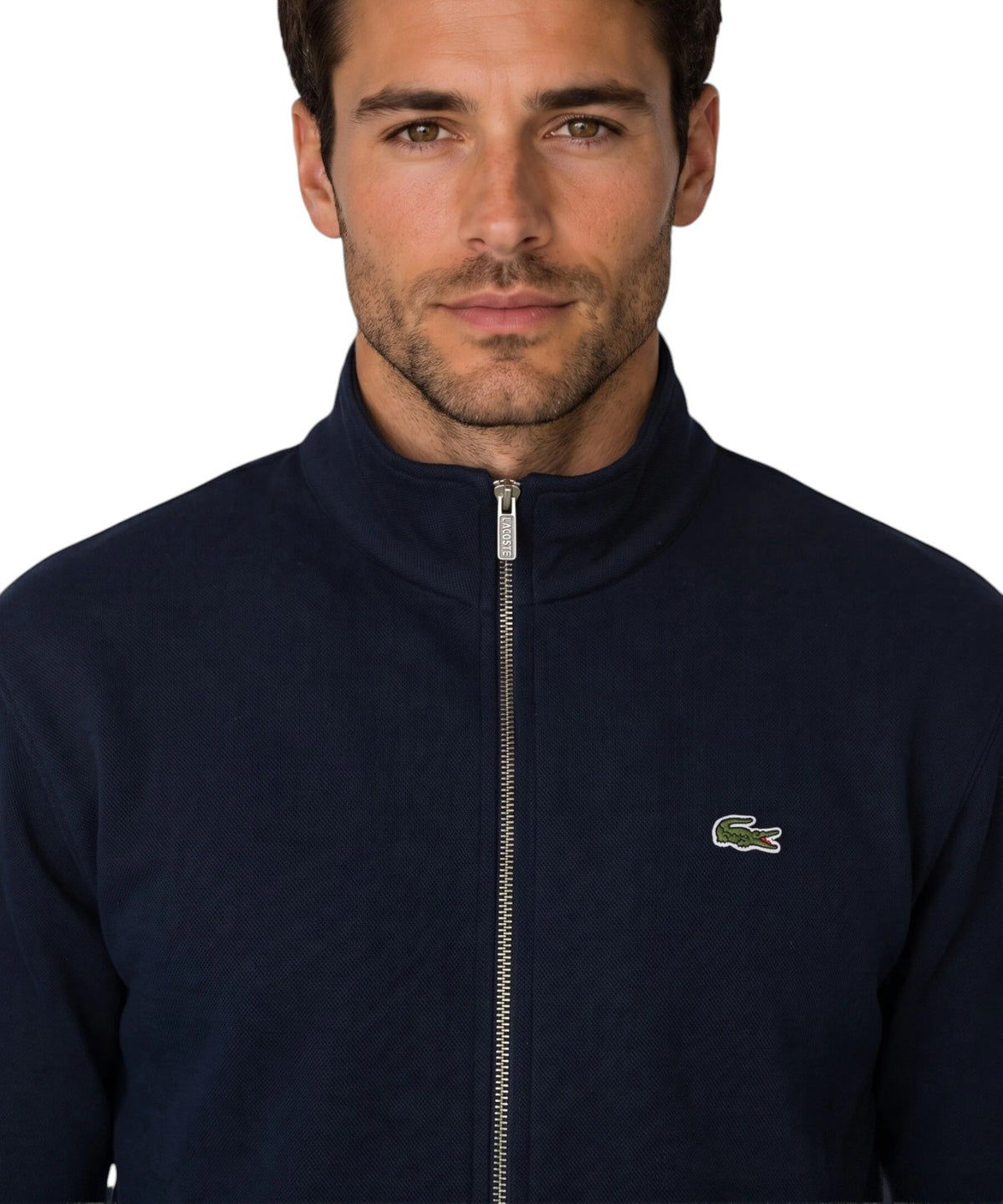 Sweat-shirt Lacoste avec fermeture éclair et poches avant