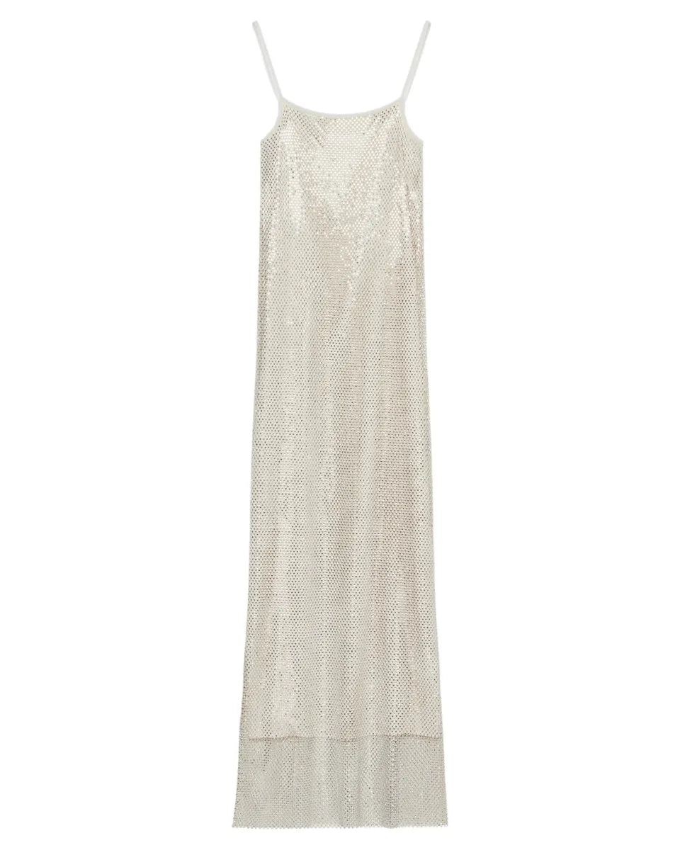 Abito Bianco con Strass-Marella-Abiti-Vittorio Citro Boutique