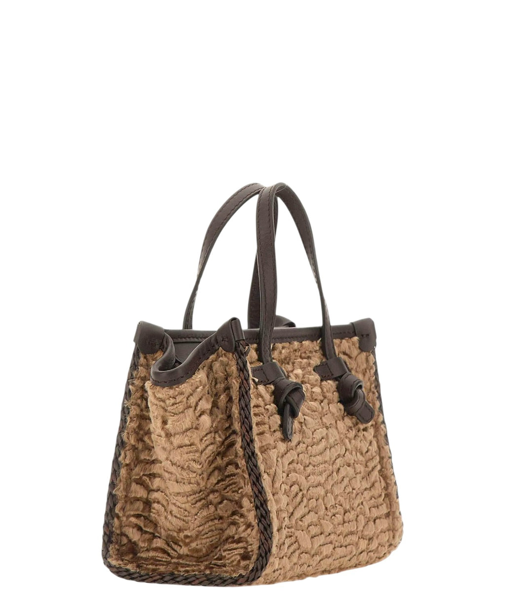 Borsa Miss Marcella Mini in Pelliccia Sintetica
