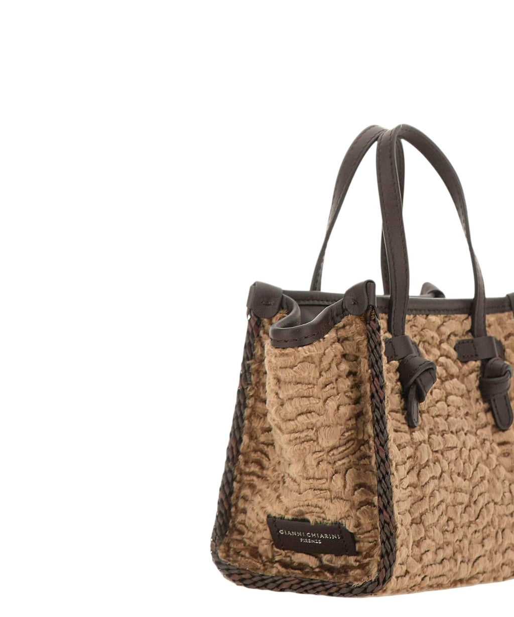 Borsa Miss Marcella Mini in Pelliccia Sintetica