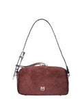 Bauletto Pinko Mini Suede con Tracolla Pitonata