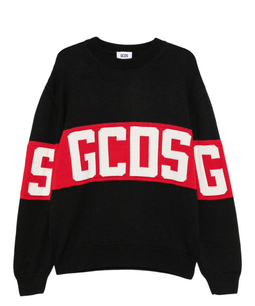 Pull GCDS avec logo jacquard