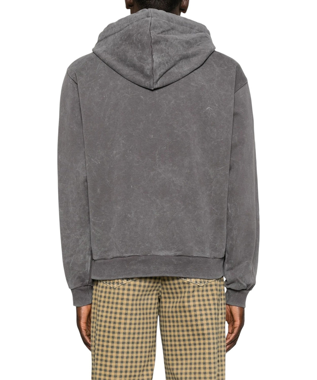 Felpa GCDS Uomo con Cappuccio e Logo Borchiato