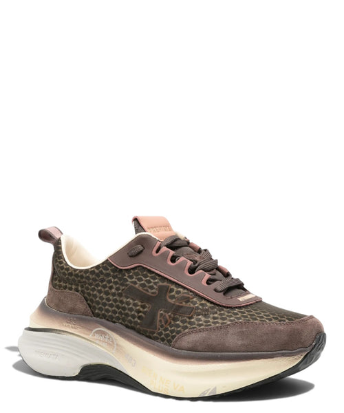 Sneakers Premiata Hill 8547 con stampa serpente