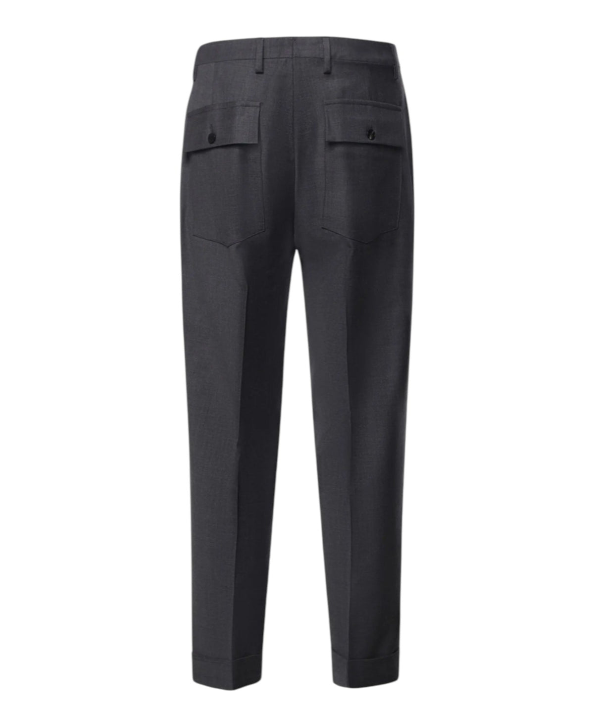 Pantalons Homme Michael Coal Plissé en laine avec revers