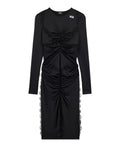 Robe longue GCDS avec volants et empiècements en dentelle