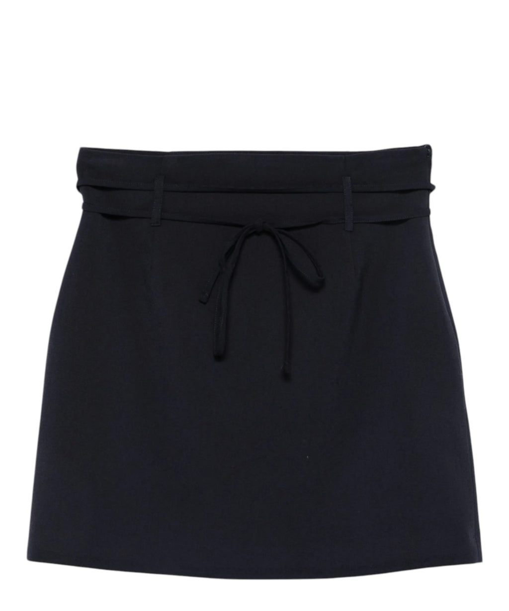 Minijupe femme Twinset avec cordon et détail noué