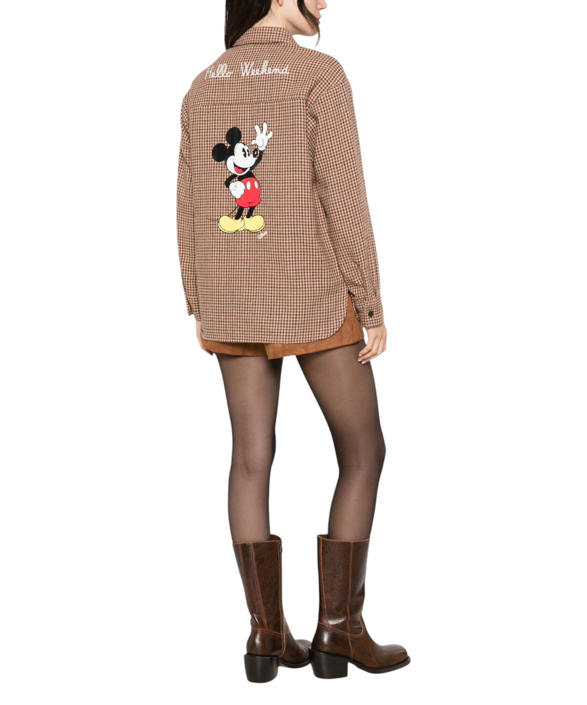 Camicia MC2 Saint Barth Disney Mickey Mouse Pied de Poule