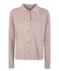 Cardigan Donna MC2 Saint Barth in Lana con Tasche