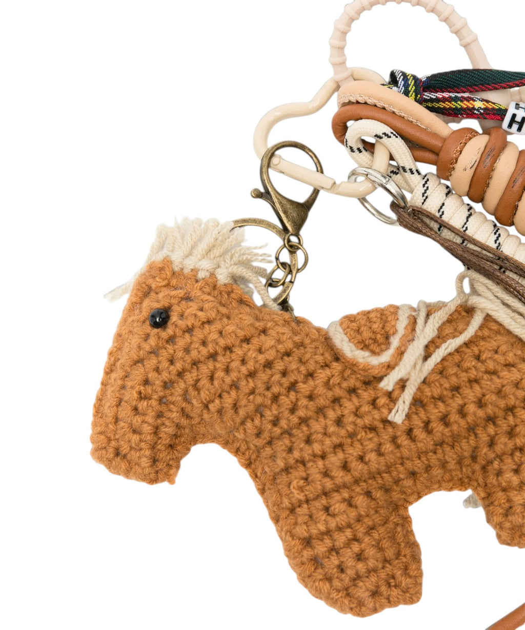 Portachiavi MC2 Saint Barth cavallo crochet con perline