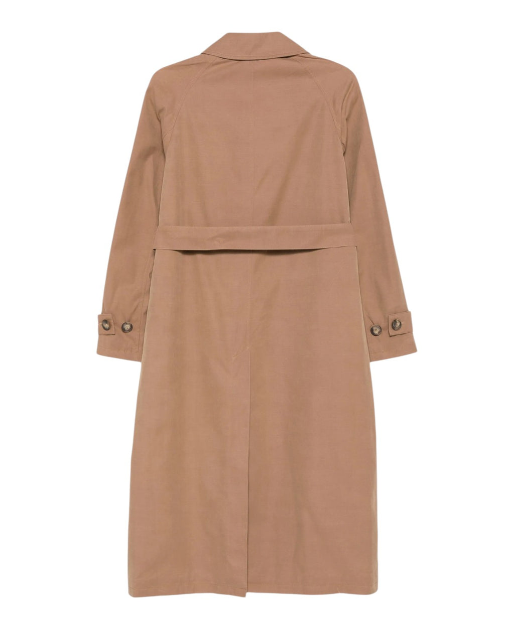 Cappotto Donna Lion con Cintura e Logo Ricamato