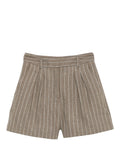 Shorts eleganti AYA Gessati in Flanella
