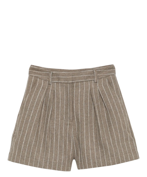 Shorts eleganti AYA Gessati in Flanella