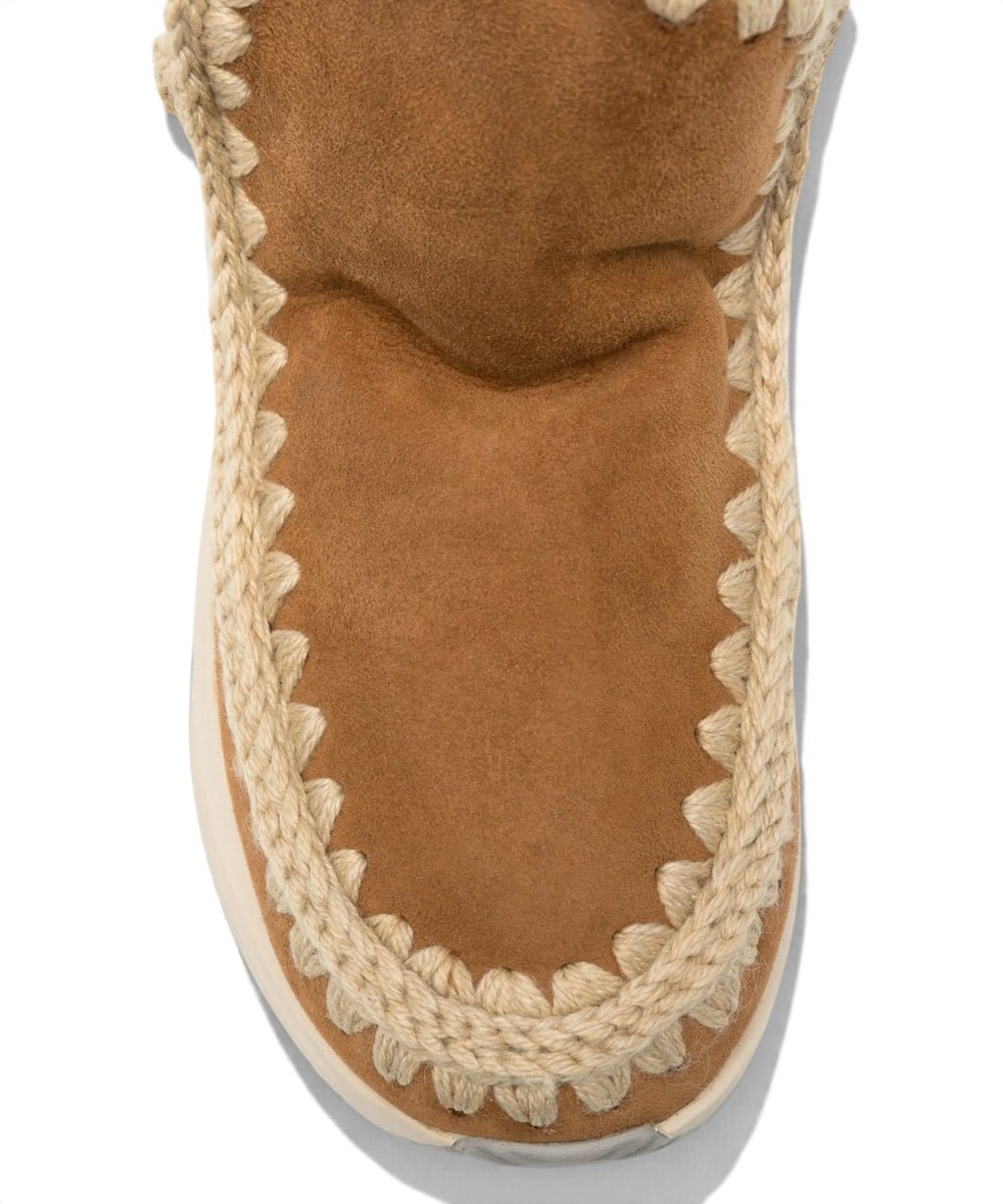 Mou Speed Eskimo Sneaker en daim et peau lainée