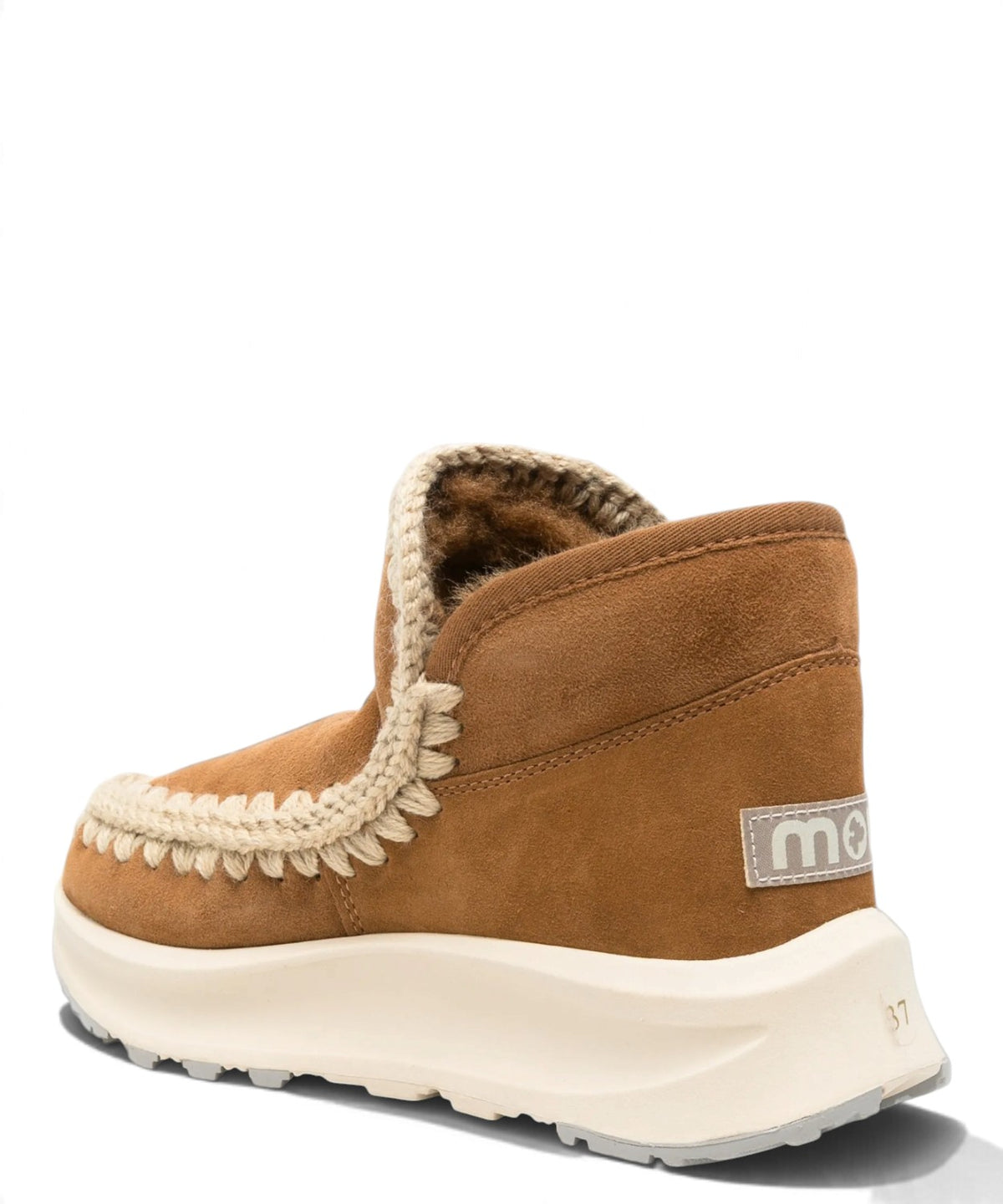 Mou Speed Eskimo Sneaker en daim et peau lainée
