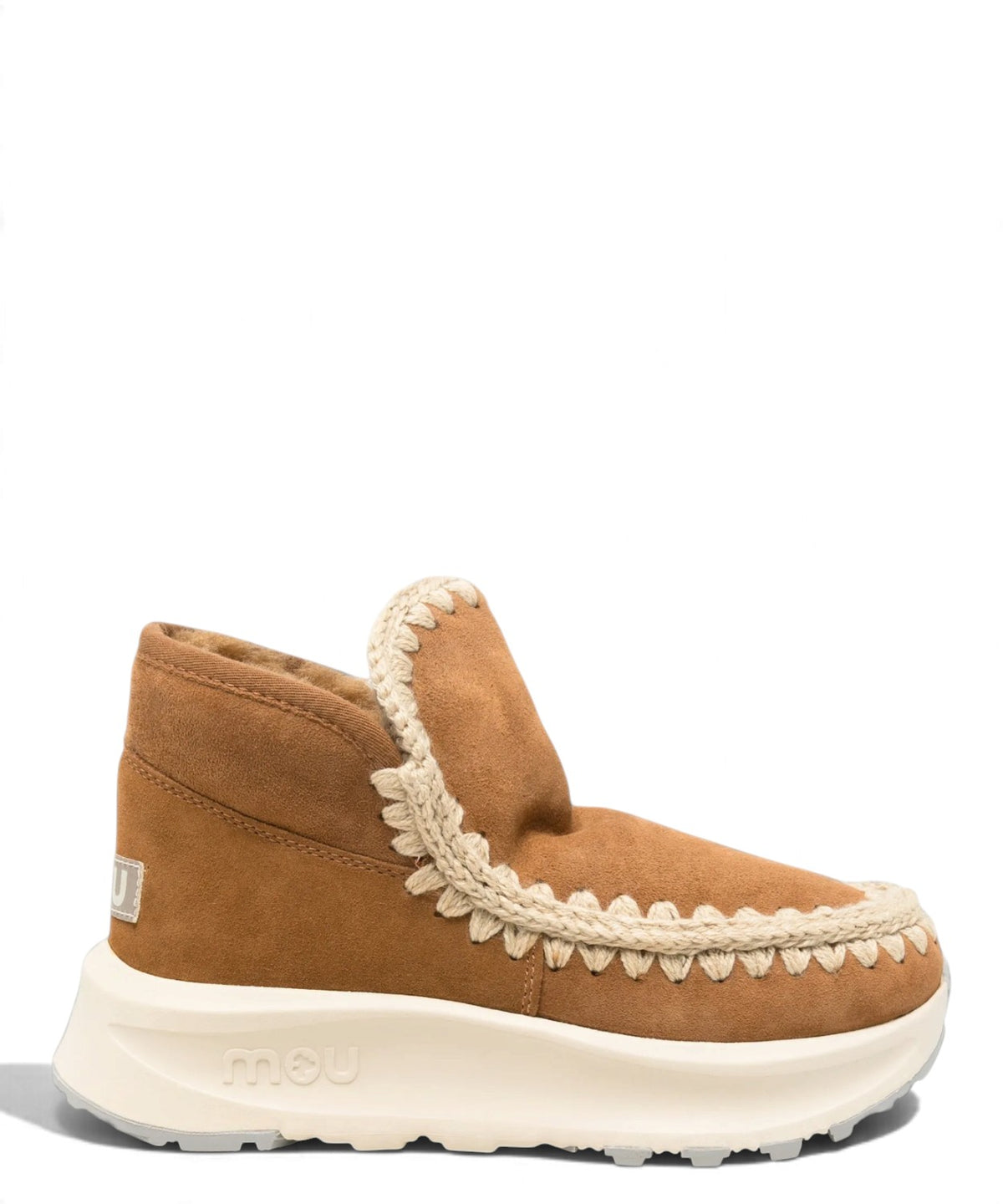 Mou Speed Eskimo Sneaker en daim et peau lainée