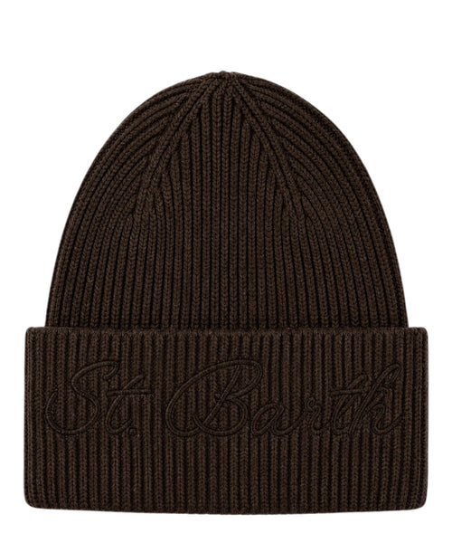 Bonnet côtelé MC2 Saint Barth avec logo