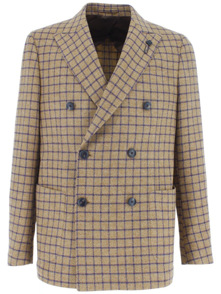 Giacca doppiopetto Damier-Lardini-Giacche-Vittorio Citro Boutique