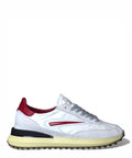 Sneakers D.A.T.E. Athleta Nylon White-Bordeaux