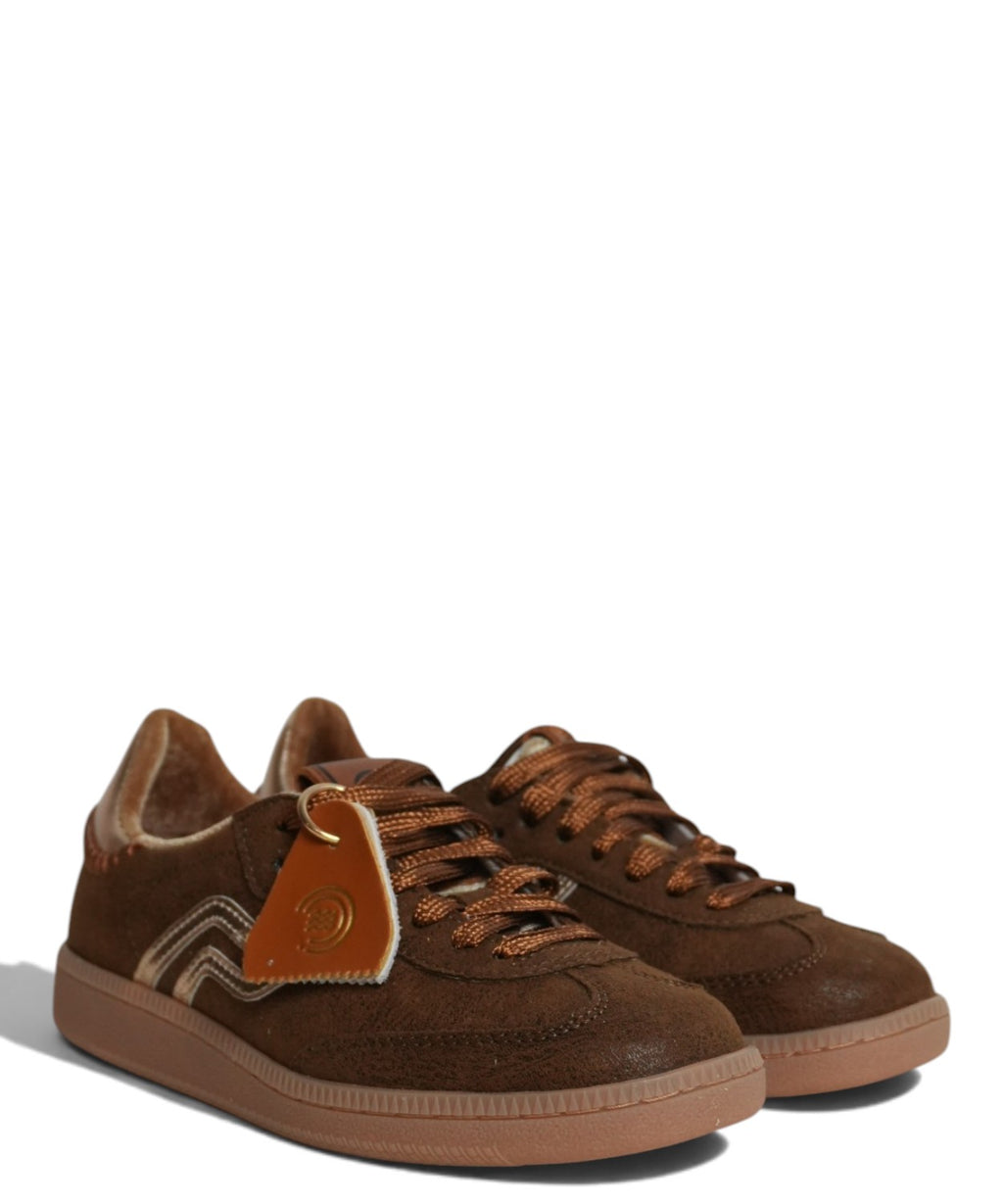 Sneakers Primabase Donna in Suede con Doppio Laccio