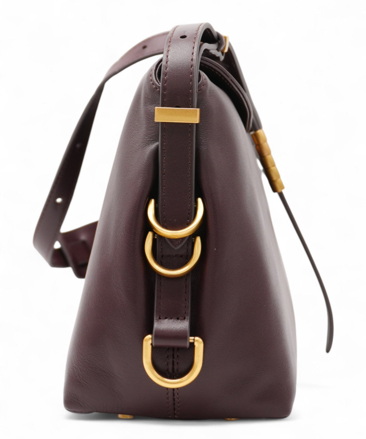Borsa Saddle Baguette media in pelle-Pinko-Borse a spalla-Vittorio Citro Boutique