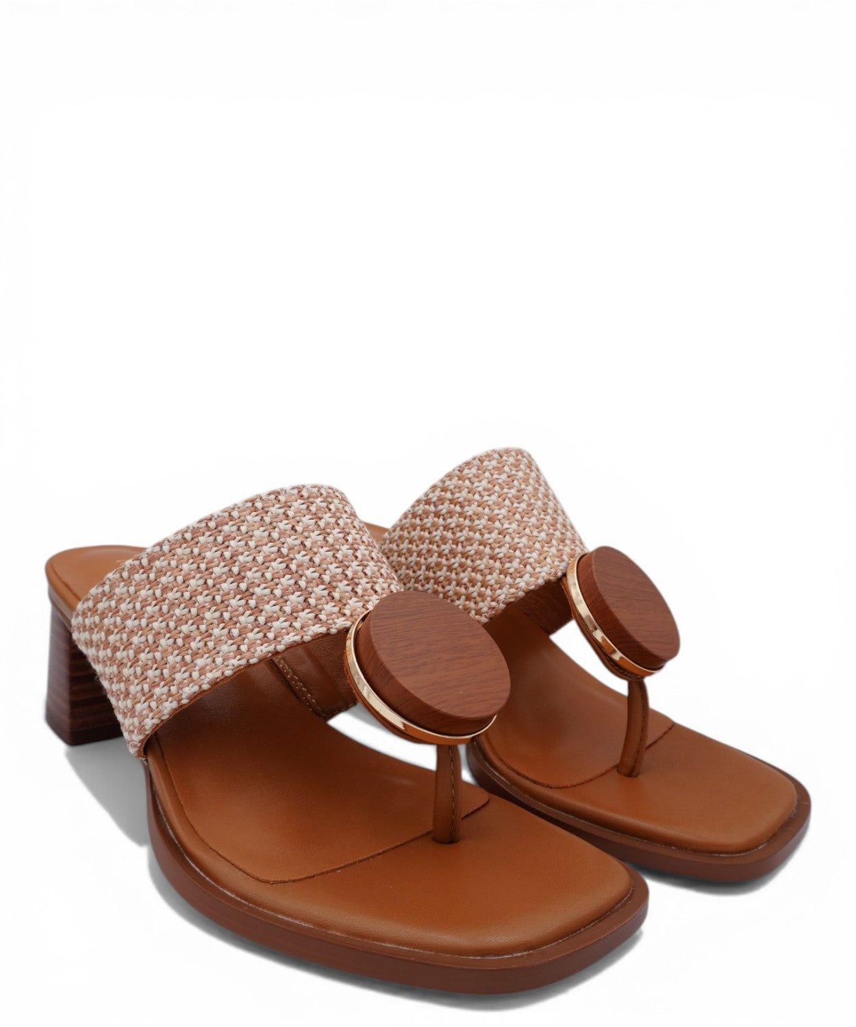 Mules tongs femme Petra Noa Harmon avec pierre appliquée