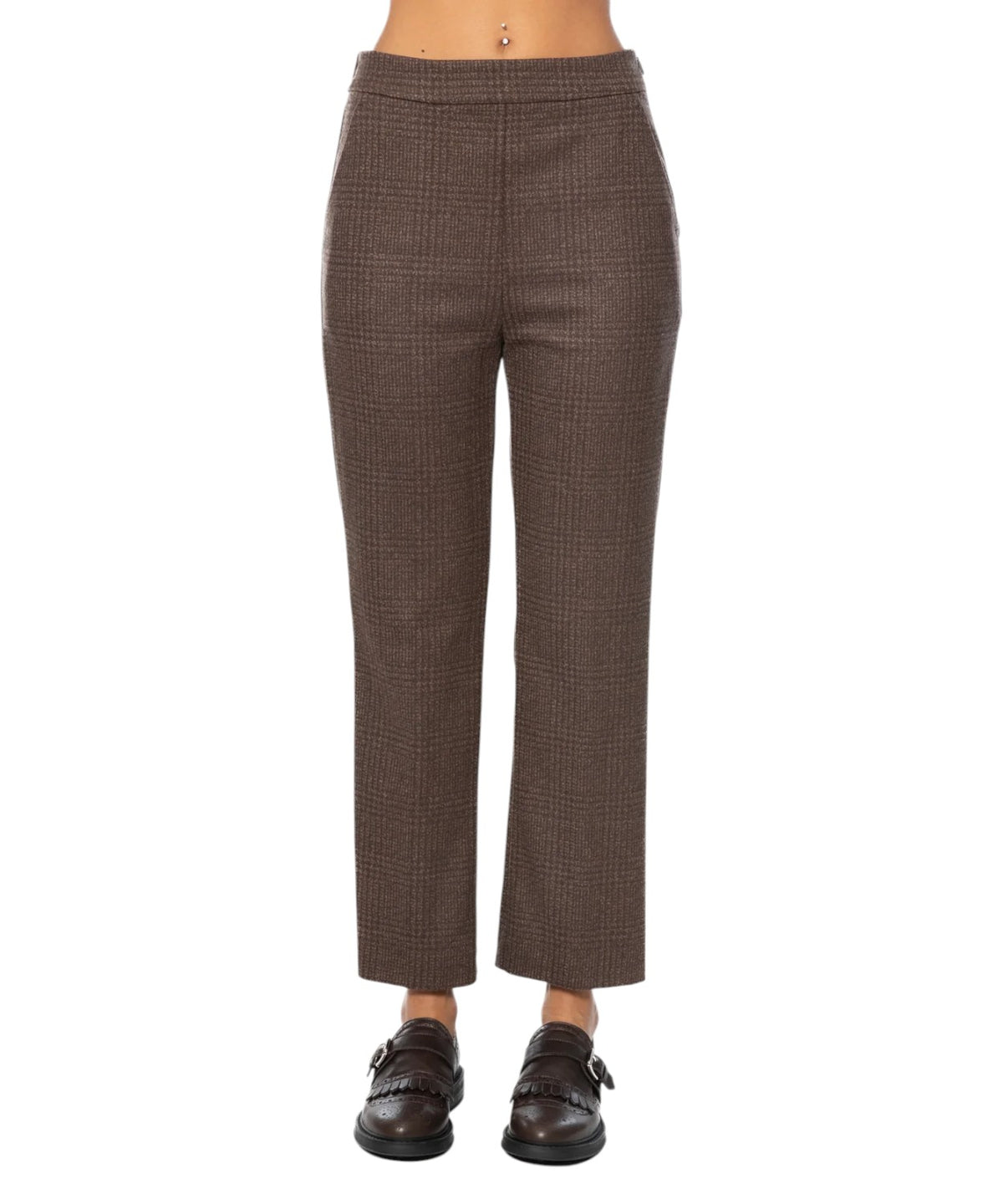 Pantalons MM Max Mara Prince de Galles Cropped