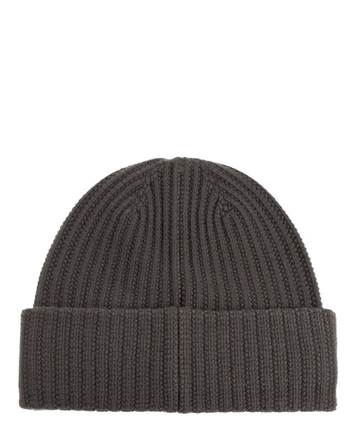Berretto Emporio Armani in lana con logo ricamato