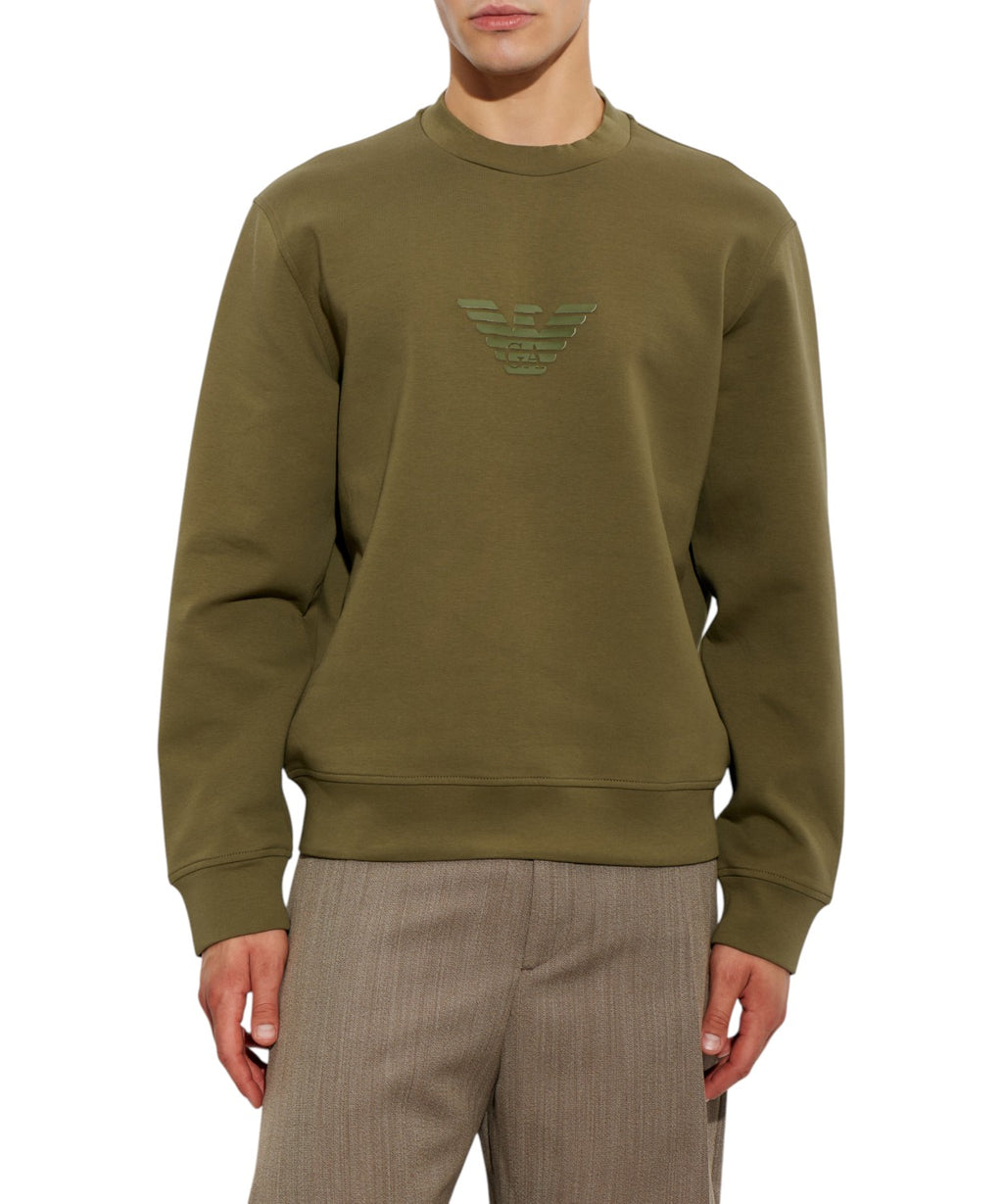 Felpa Emporio Armani Uomo Essentials in Jersey Stretch