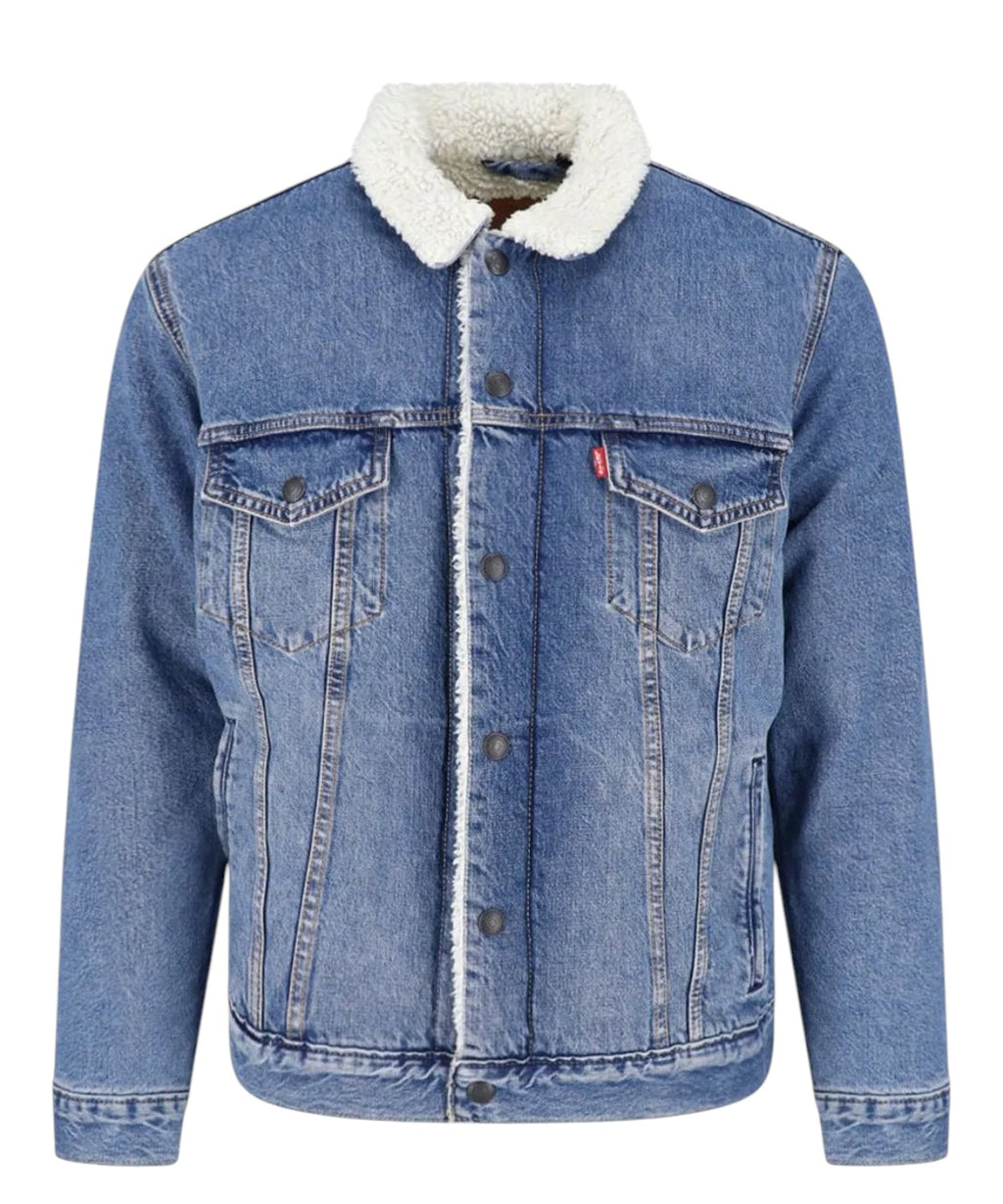 Giacca in denim Levi’s Sherpa Trucker Type III con fodera sherpa