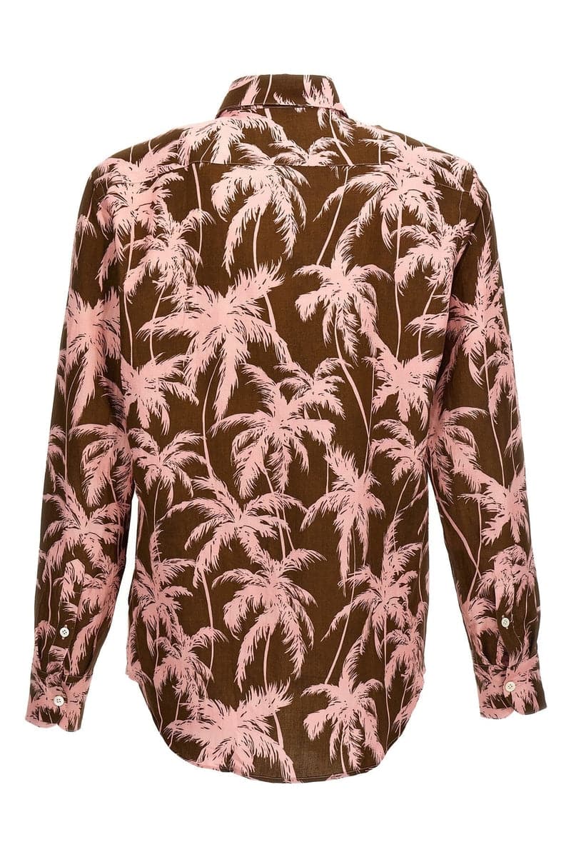 Camicia con stampa palme-Camicie-Pt Torino-Vittorio Citro Boutique