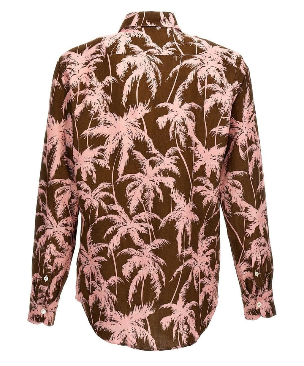 Camicia con stampa palme-Camicie-Pt Torino-Vittorio Citro Boutique