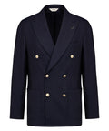 Veste croisée homme en laine vierge Super 110’s