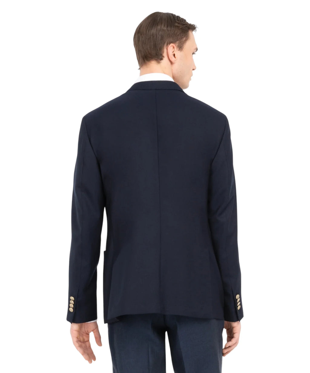 Veste croisée homme en laine vierge Super 110’s