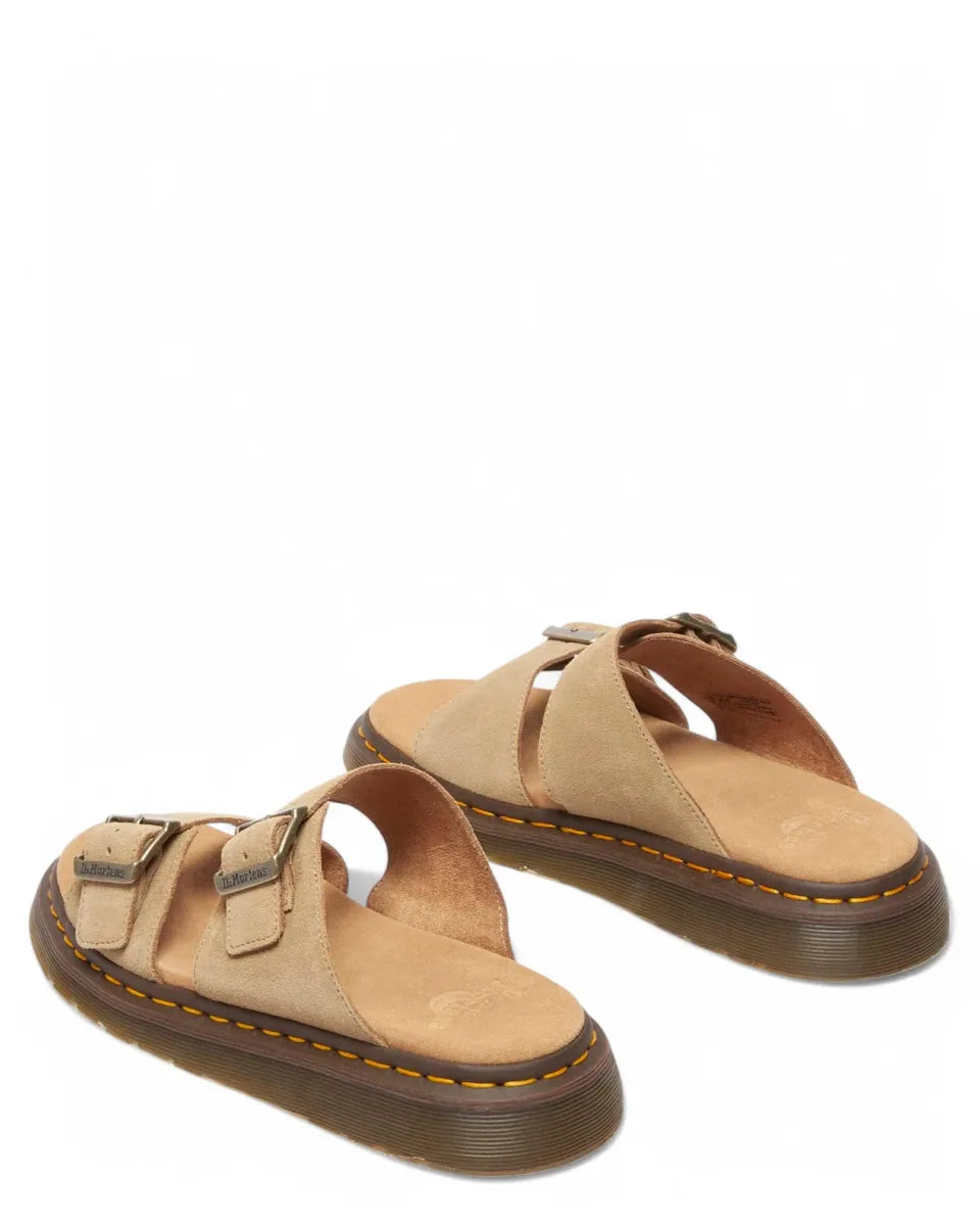 Sandali Josef in Camoscio Brox Suede con Doppia Fibbia-Dr. Martens-Sandali-Vittorio Citro Boutique