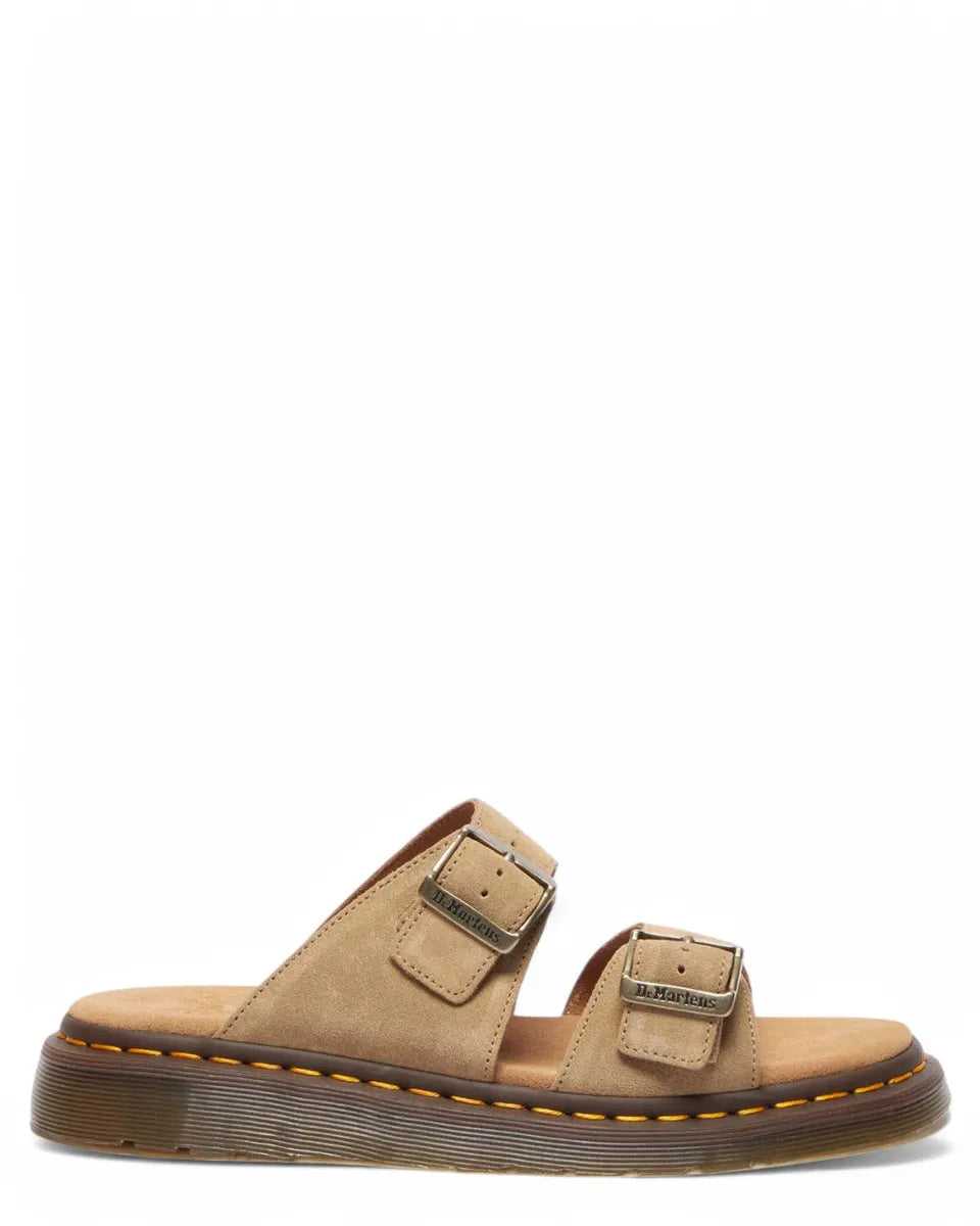 Sandali Josef in Camoscio Brox Suede con Doppia Fibbia-Dr. Martens-Sandali-Vittorio Citro Boutique