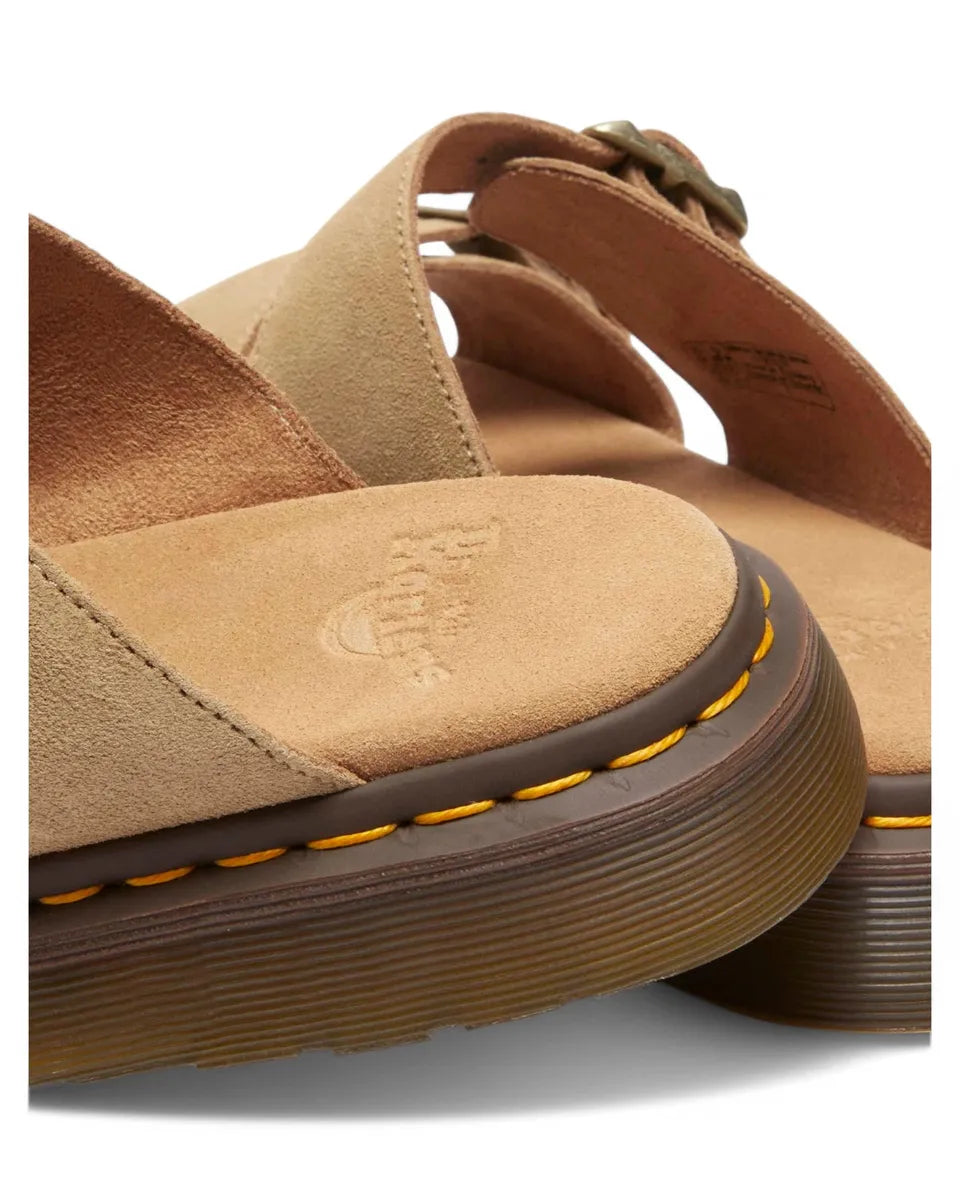 Sandali Josef in Camoscio Brox Suede con Doppia Fibbia-Dr. Martens-Sandali-Vittorio Citro Boutique