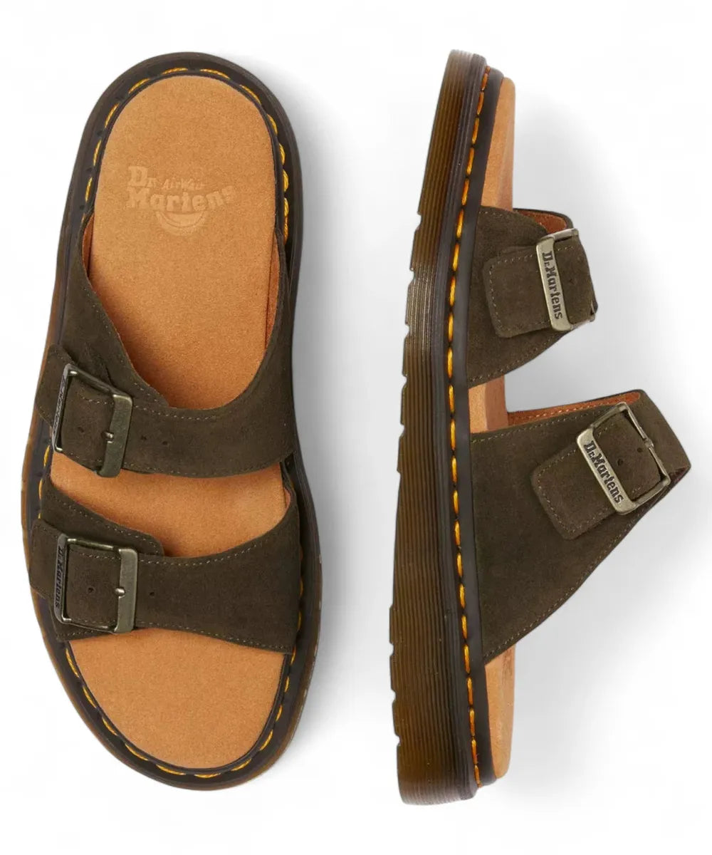 Sandali Josef in Camoscio Brox Suede con Doppia Fibbia-Sandali-Dr. Martens-Vittorio Citro Boutique