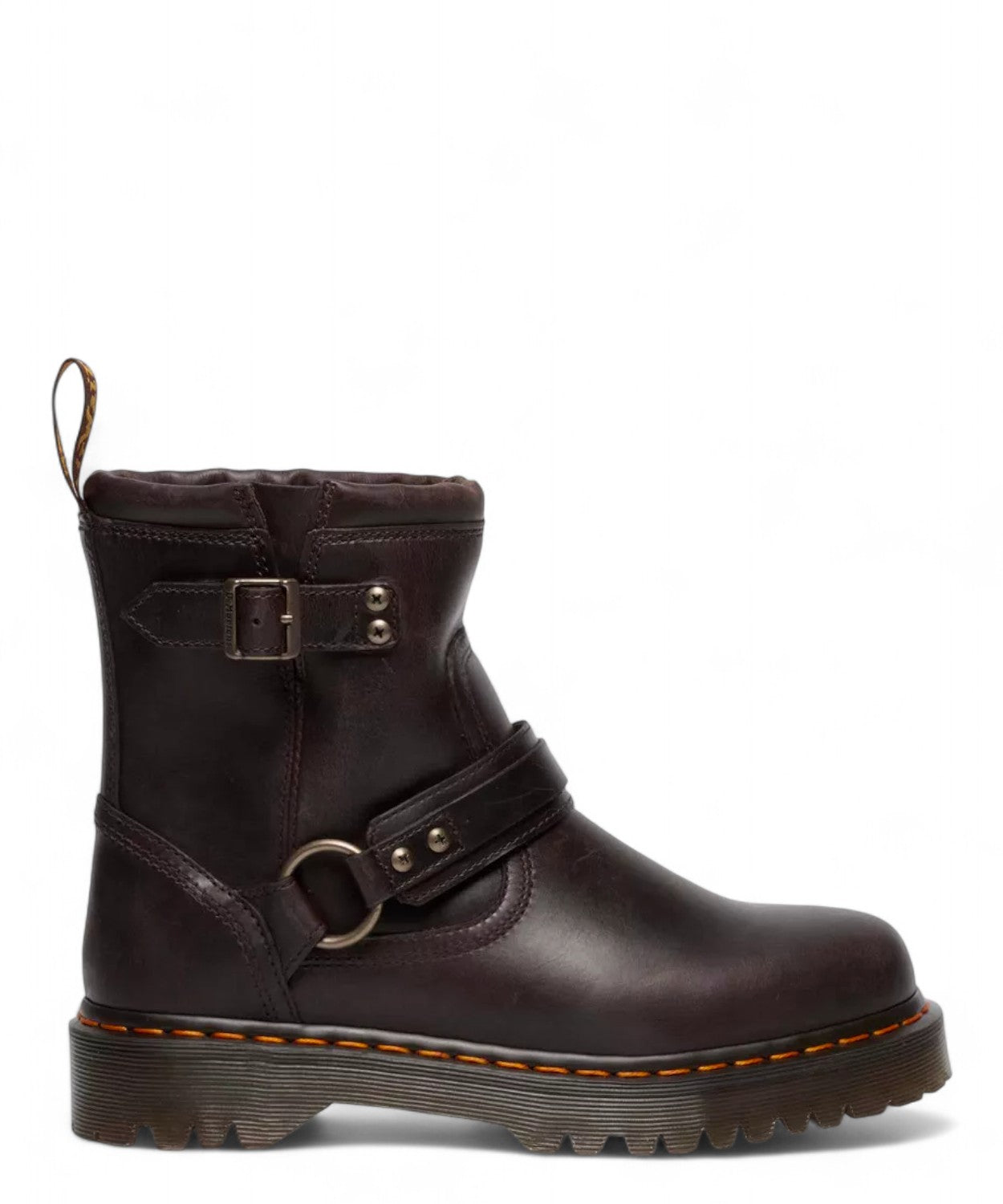 Dr. Martens Anistone Harness Biker Boots in Pelle Crazy Horse-Dr. Martens-Stivali-Vittorio Citro Boutique