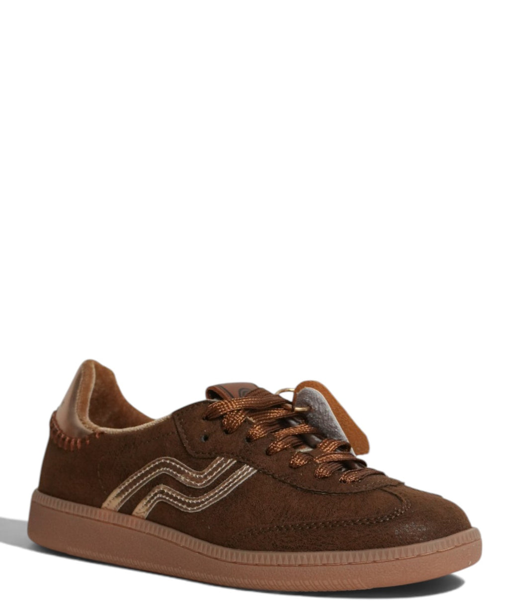 Sneakers Primabase Donna in Suede con Doppio Laccio