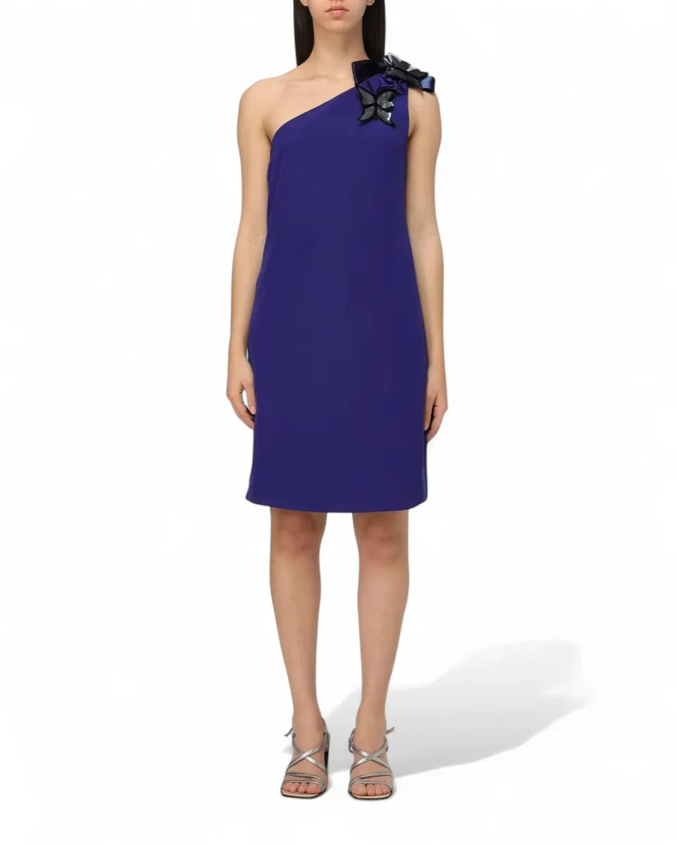 Abito Monospalla con Maxi Fiocco e Spille Butterfly-Abiti-Emporio Armani-Vittorio Citro Boutique