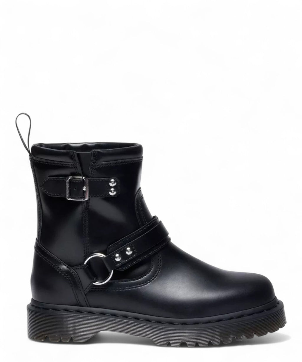 Bottes biker Dr. Martens Anistone Harness en cuir Orleans