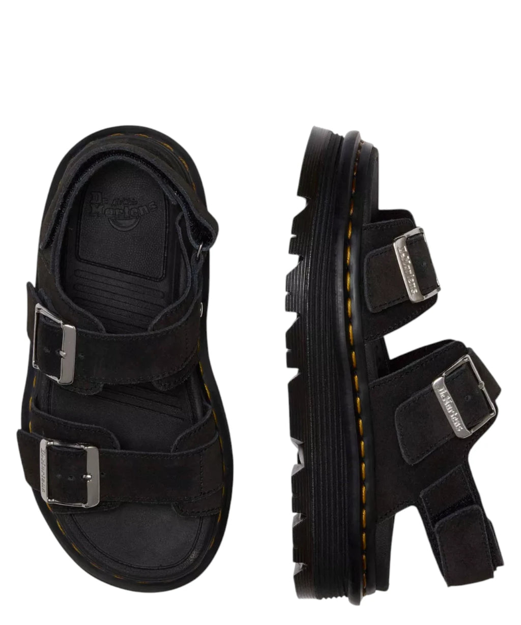 Sandales Dr. Martens Zebzag en daim avec double boucle