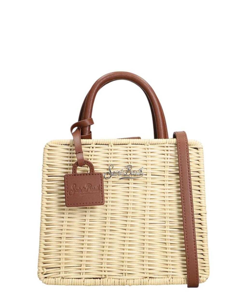Sac Mini MC2 Saint Barth en Paille et Cuir