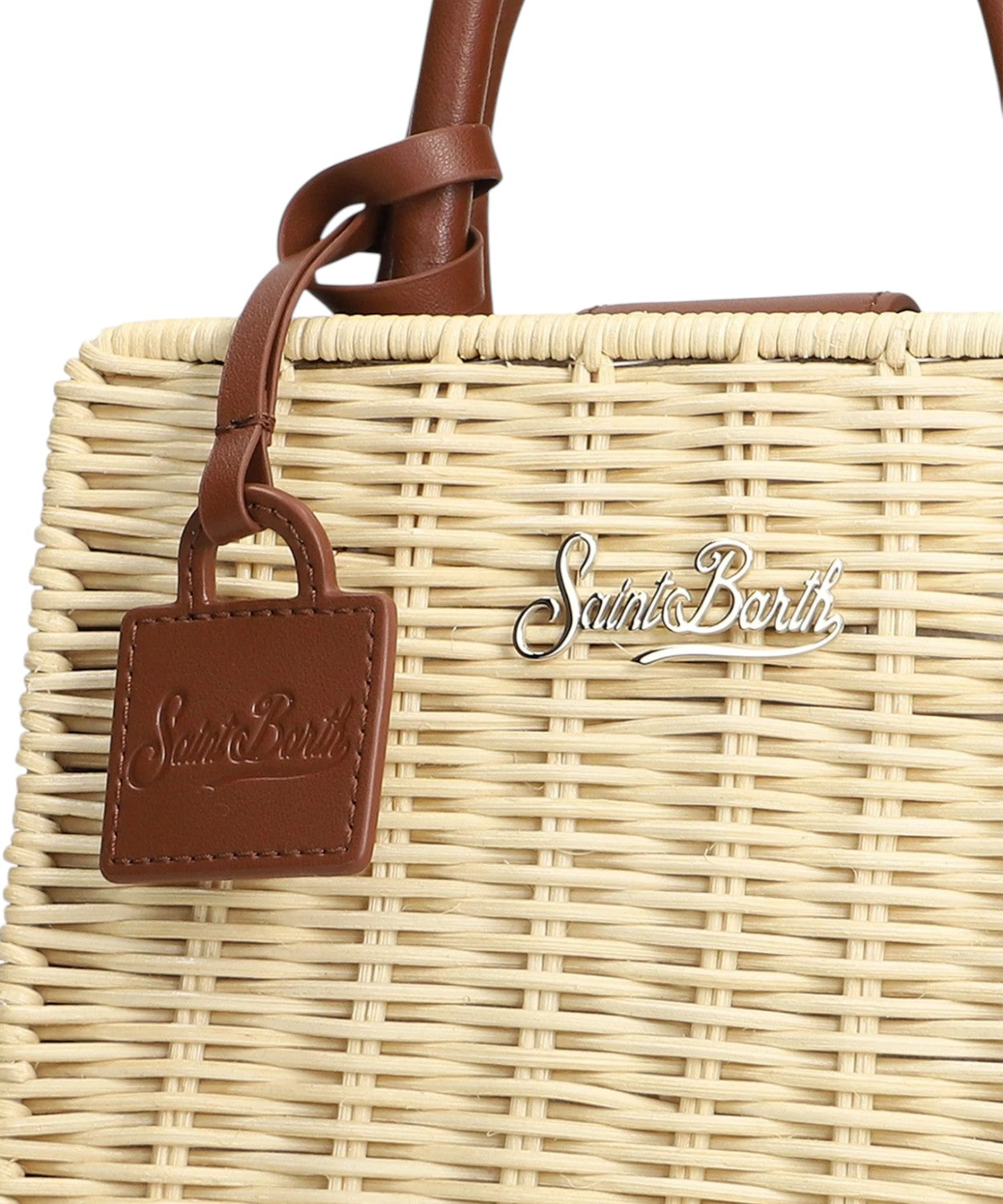 Sac Mini MC2 Saint Barth en Paille et Cuir