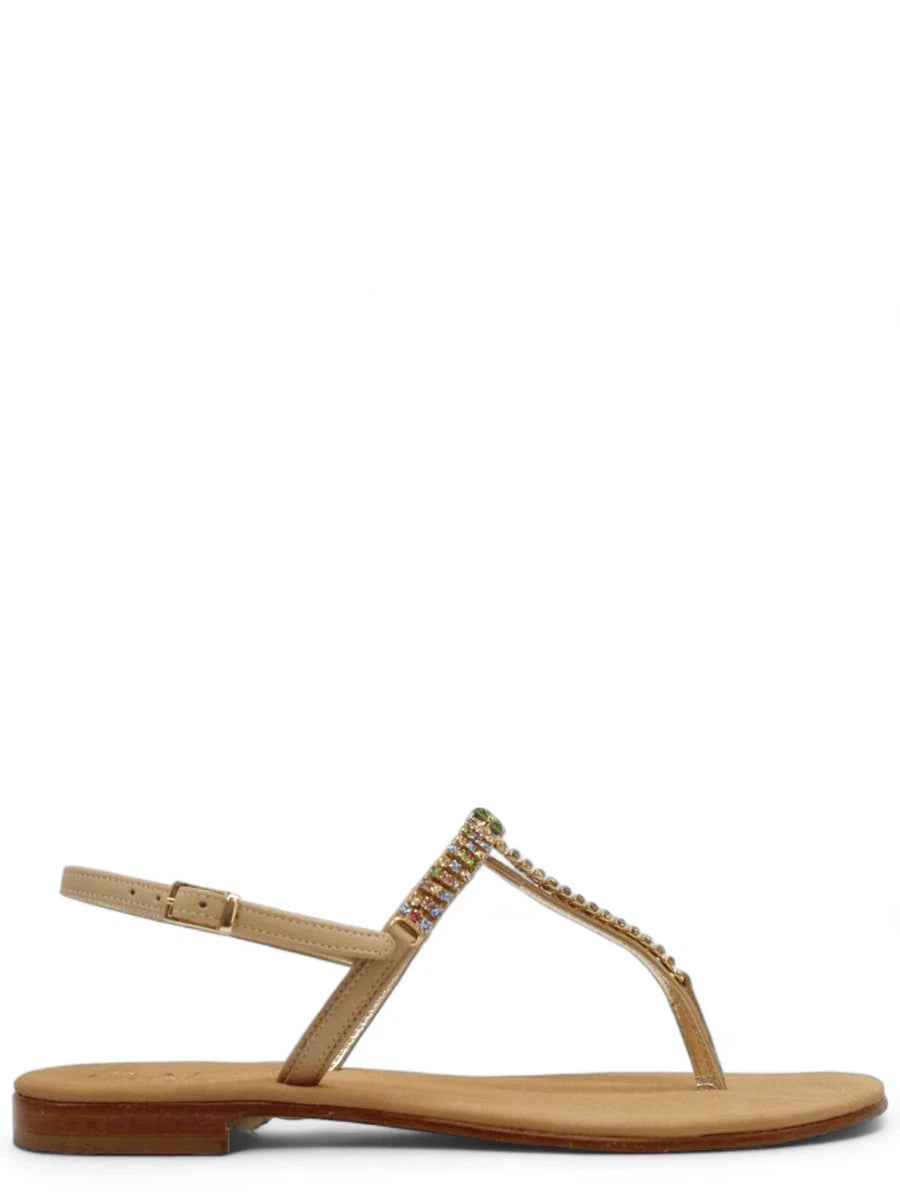 Infradito Capri con Cristalli Multicolor-Ciabatte-Capri Vittorio Citro-Vittorio Citro Boutique