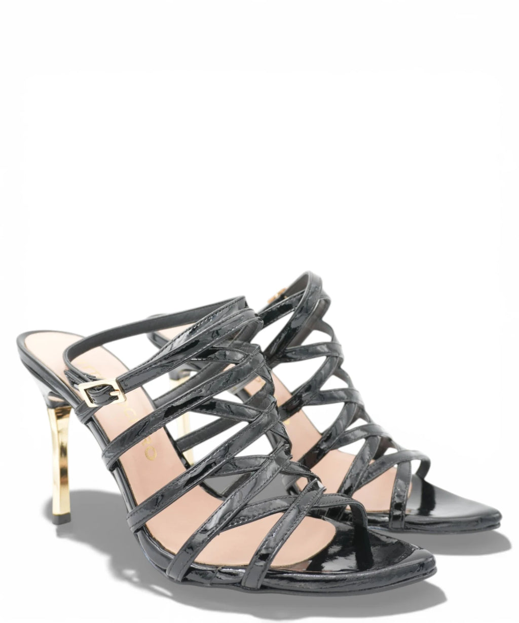 Sandales en vernis à talon 10 cm - Vittorio Citro