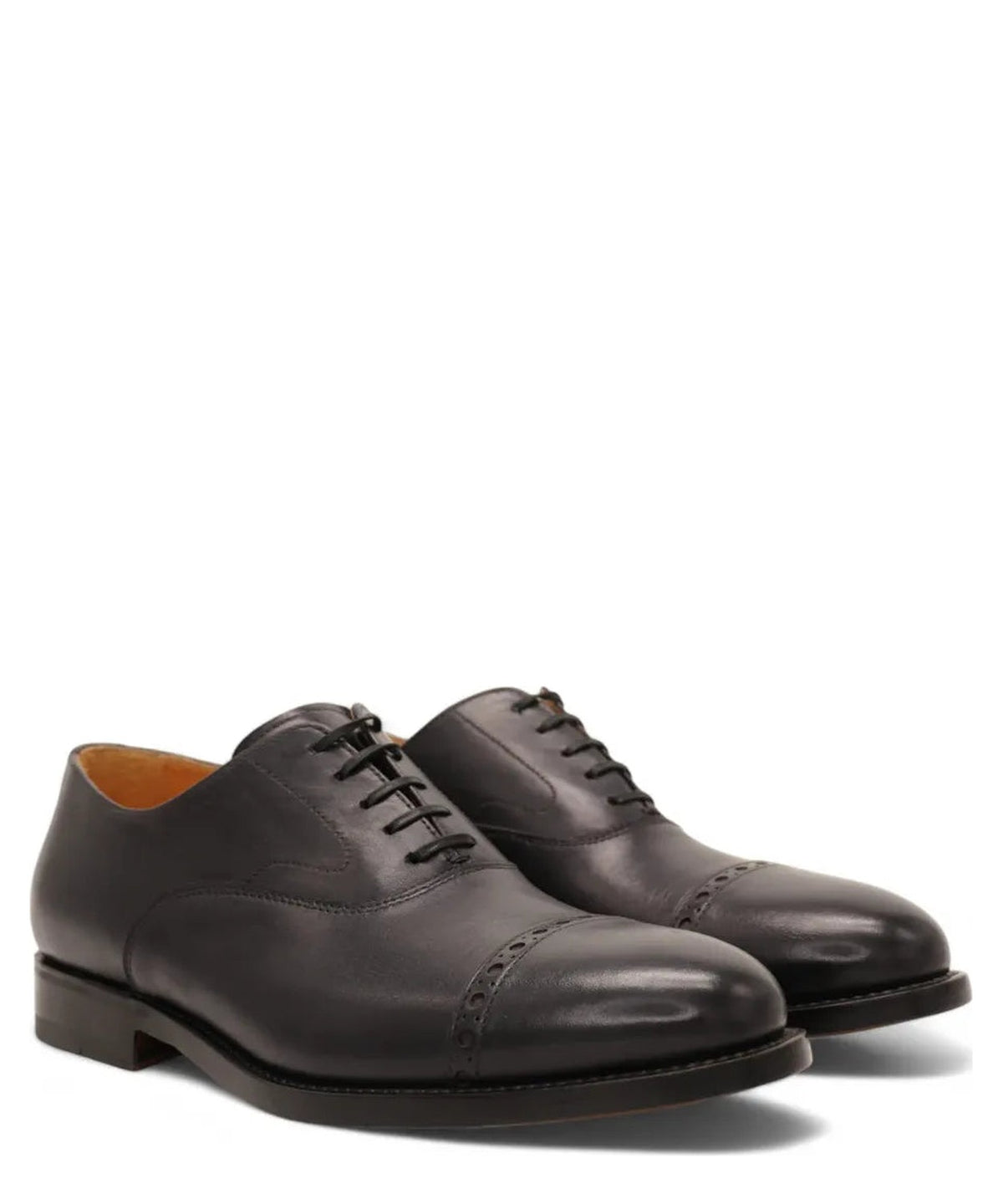 Scarpe Stringate in Pelle Crust Blu-Graziano Salvatelli-Stringate-Vittorio Citro Boutique