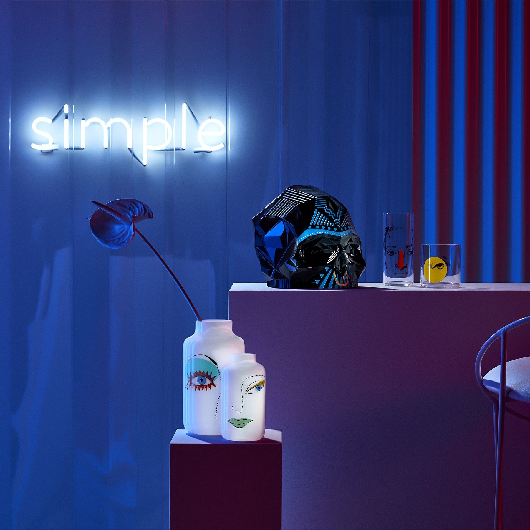 Mini Magnolia Rock & Pop Vase Small-NUDE EU-Vasi-Vittorio Citro Boutique